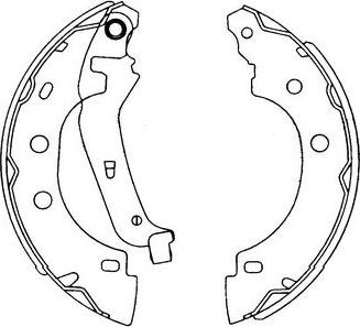 Kavo Parts KBS-7410 - Комплект тормозных колодок, барабанные autosila-amz.com