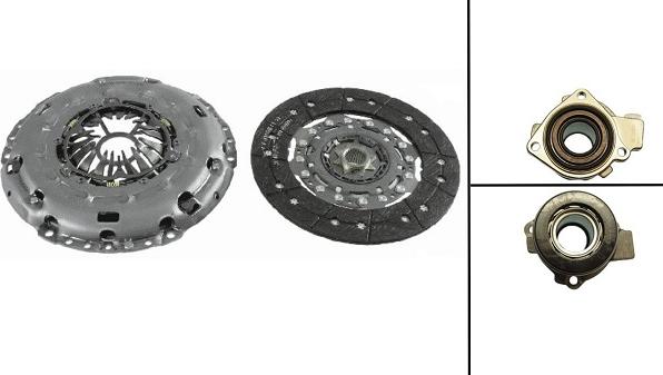 Kawe 962834CSC - Комплект сцепления autosila-amz.com