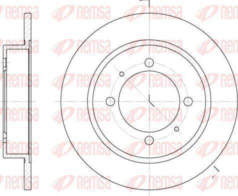 Kawe 6447 00 - Тормозной диск autosila-amz.com