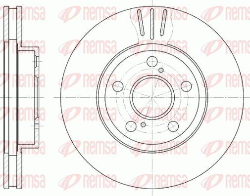 Kawe 6540 10 - Тормозной диск autosila-amz.com