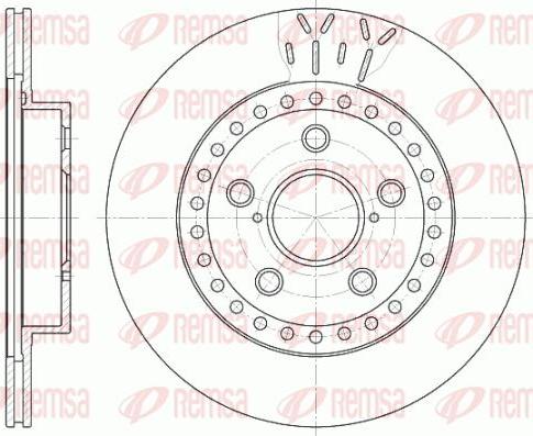 Alpha Brakes HTP-TY-107 - Тормозной диск autosila-amz.com