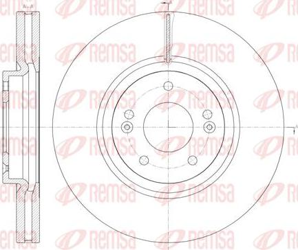 Kawe 61462 10 - Тормозной диск autosila-amz.com