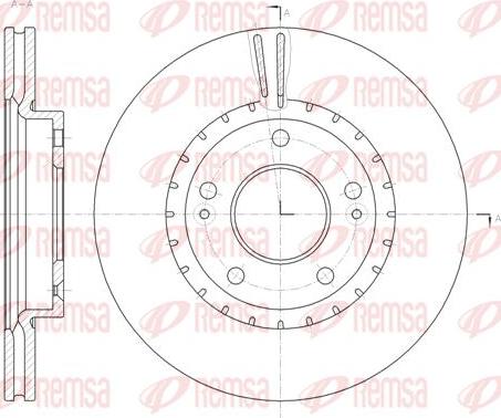 Kawe 61434 10 - Тормозной диск autosila-amz.com