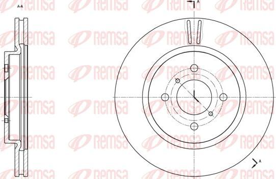 Kawe 61538 10 - Тормозной диск autosila-amz.com