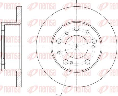 Kawe 6169 00 - Тормозной диск autosila-amz.com