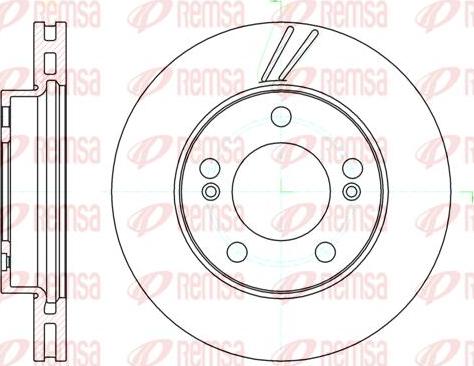 Kawe 61040 10 - Тормозной диск autosila-amz.com