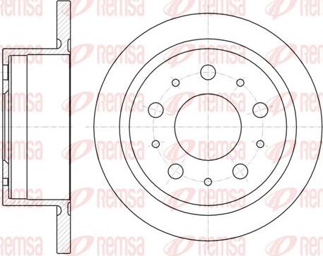 Kawe 61057 00 - Тормозной диск autosila-amz.com