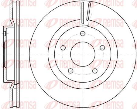 Kawe 61087 10 - Тормозной диск autosila-amz.com