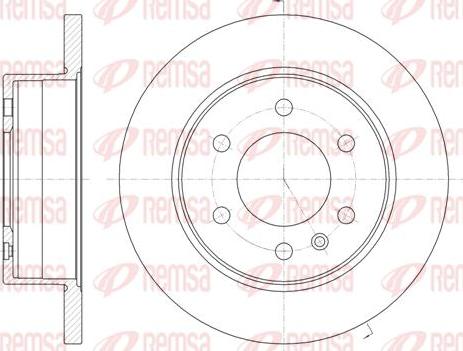 Kawe 61035 00 - Тормозной диск autosila-amz.com