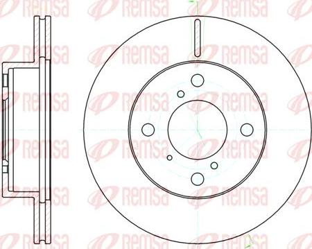 Kawe 61104 10 - Тормозной диск autosila-amz.com