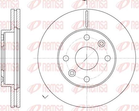 Kawe 61116 10 - Тормозной диск autosila-amz.com