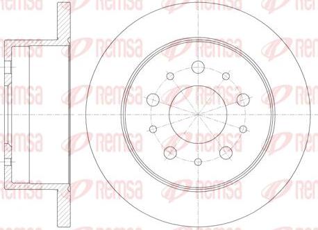 Kawe 61120 00 - Тормозной диск autosila-amz.com