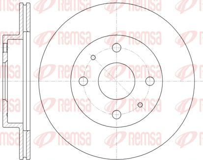 Kawe 61355 10 - Тормозной диск autosila-amz.com