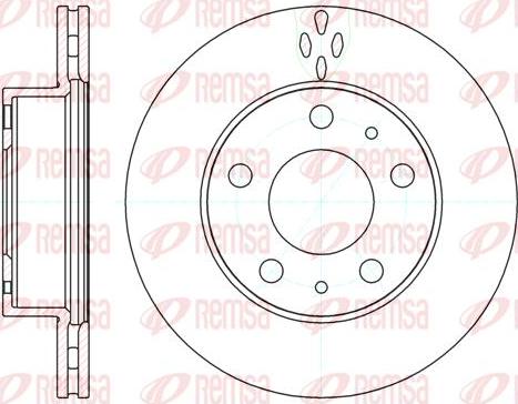 Kawe 61204 10 - Тормозной диск autosila-amz.com