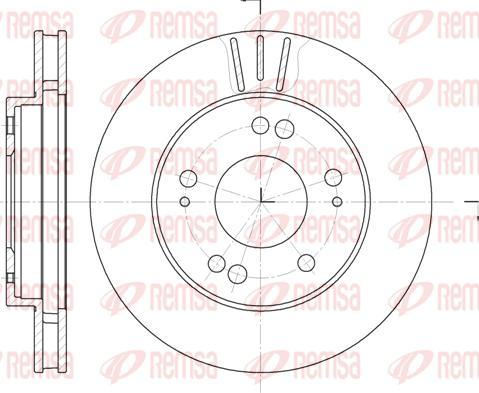 Kawe 61220 10 - Тормозной диск autosila-amz.com