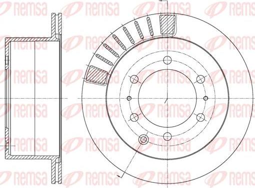 Kawe 61713 10 - Тормозной диск autosila-amz.com