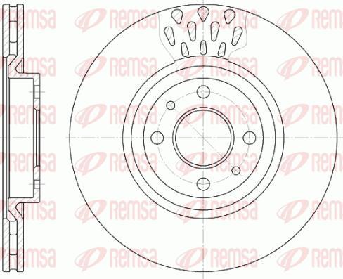 Kawe 6315 10 - Тормозной диск autosila-amz.com