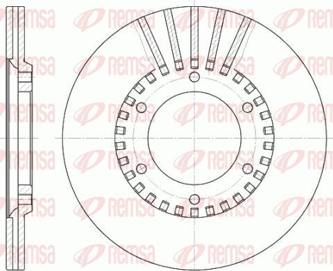 DJ Auto BDC225V - Тормозной диск autosila-amz.com