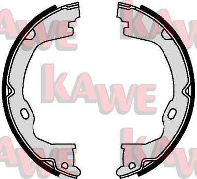 Kawe 09550 - Комплект тормозов, ручник, парковка autosila-amz.com