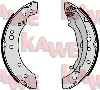 Kawe 09640 - Комплект тормозных колодок, барабанные autosila-amz.com