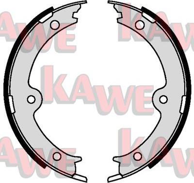 Kawe 09610 - Комплект тормозов, ручник, парковка autosila-amz.com