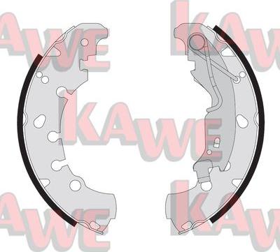 Kawe 09090 - Комплект тормозных колодок, барабанные autosila-amz.com