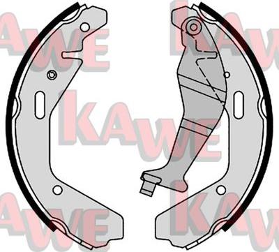 Kawe 09130 - Комплект тормозных колодок, барабанные autosila-amz.com
