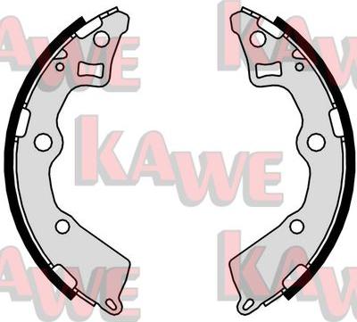 Kawe 09830 - Комплект тормозных колодок, барабанные autosila-amz.com