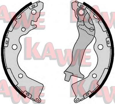 Kawe 09350 - Комплект тормозных колодок, барабанные autosila-amz.com