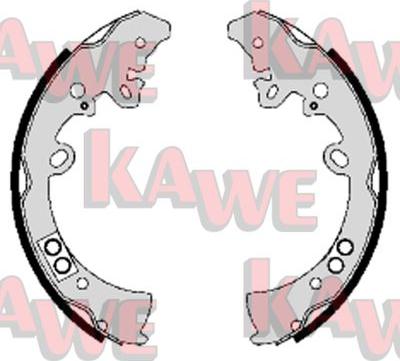 Kawe 09200 - Комплект тормозных колодок, барабанные autosila-amz.com