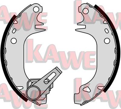 Kawe 04930 - Комплект тормозных колодок, барабанные autosila-amz.com