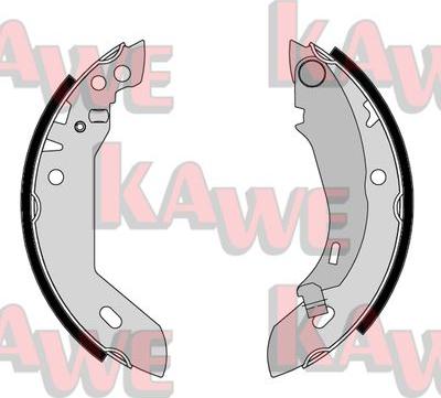 Kawe 04480 - Комплект тормозных колодок, барабанные autosila-amz.com