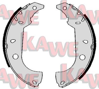 Kawe 04860 - Комплект тормозных колодок, барабанные autosila-amz.com