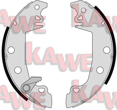 Kawe 05930 - Комплект тормозных колодок, барабанные autosila-amz.com