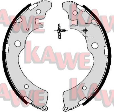 Kawe 05690 - Комплект тормозных колодок, барабанные autosila-amz.com
