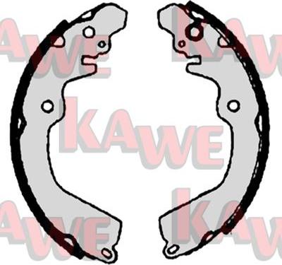 Kawe 05245 - Комплект тормозных колодок, барабанные autosila-amz.com