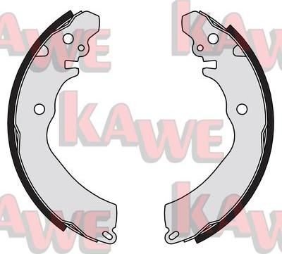 Kawe 05265 - Комплект тормозных колодок, барабанные autosila-amz.com