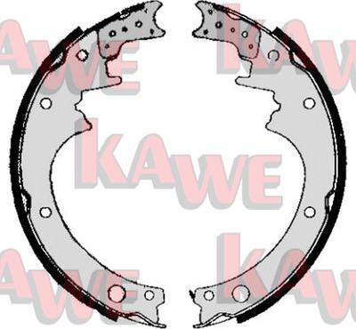 Kawe 05200 - Комплект тормозных колодок, барабанные autosila-amz.com
