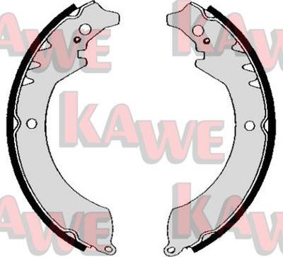 Kawe 05230 - Комплект тормозных колодок, барабанные autosila-amz.com
