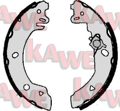 Kawe 05770 - Комплект тормозных колодок, барабанные autosila-amz.com