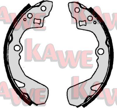 Kawe 06430 - Комплект тормозных колодок, барабанные autosila-amz.com