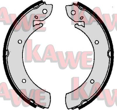 Kawe 06070 - Комплект тормозных колодок, барабанные autosila-amz.com