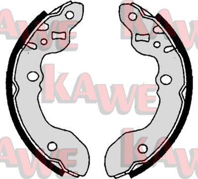 Kawe 06880 - Комплект тормозных колодок, барабанные autosila-amz.com