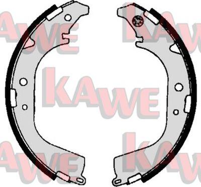 Kawe 06700 - Комплект тормозных колодок, барабанные autosila-amz.com