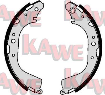 Kawe 06710 - Комплект тормозных колодок, барабанные autosila-amz.com