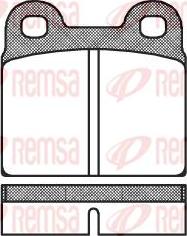 Remsa D21755 - Тормозные колодки, дисковые, комплект autosila-amz.com