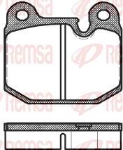 Remsa BPM0014.10 - Тормозные колодки, дисковые, комплект autosila-amz.com