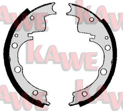 Kawe 00250B - Комплект тормозных колодок, барабанные autosila-amz.com