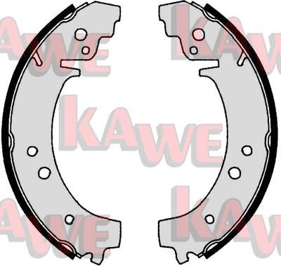 Kawe 00730 - Комплект тормозных колодок, барабанные autosila-amz.com