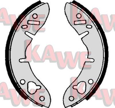 Kawe 01560 - Комплект тормозных колодок, барабанные autosila-amz.com
